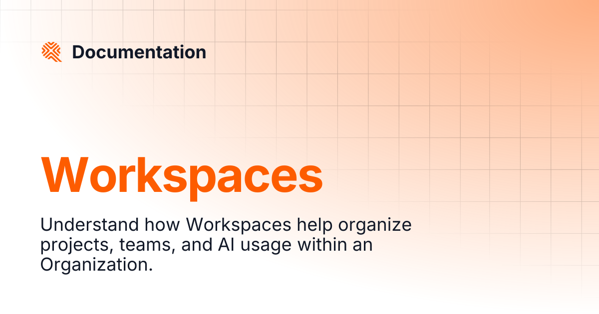 Workspaces | Documentation