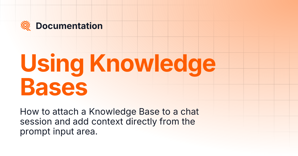 Using Knowledge Bases | Documentation