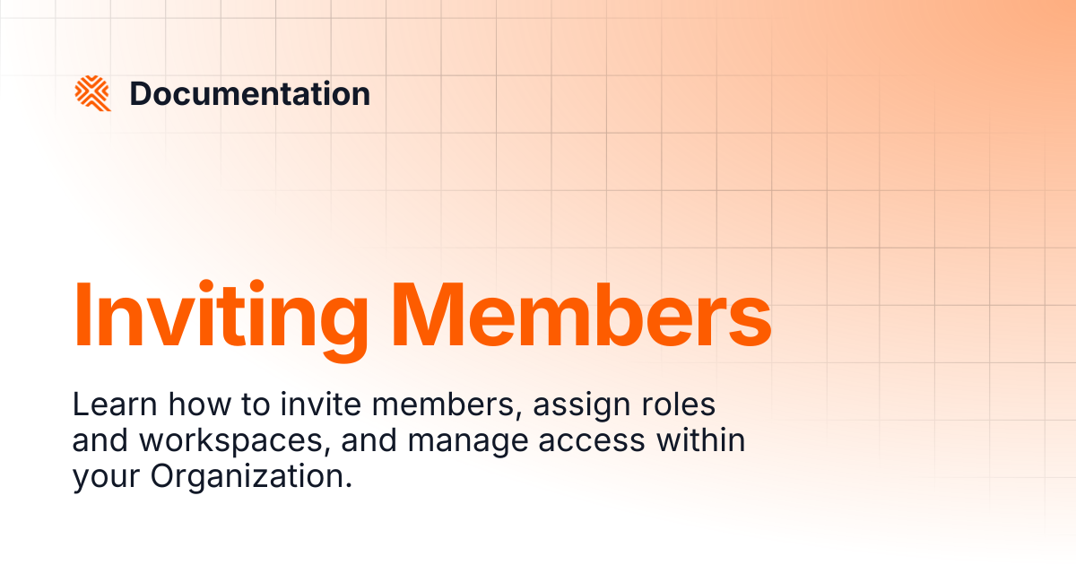 Inviting Members | Documentation